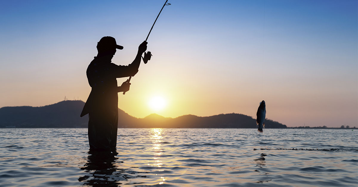 fishing in ibiza with a rod